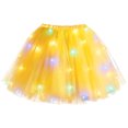 thumbnail image 4 of Wxolcjlv Light‑Up Glowing Tulle Tutu Mini Skirt for Women Elastic Waist Flowy Festival Skirt, 4 of 4