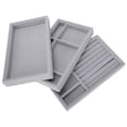 thumbnail image 4 of Jewelry Display Tray, 3Pcs   Jewelry Organizer Stackable Fine Workmanship  For Dressing Table, 4 of 7