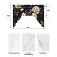 thumbnail image 5 of Vintage Black Floral Swag Valances for Windows, Small Curtains Drapes, Spring Seasonal Botanical Blooms Kitchen Window Curtains Over Sink Window Treatment Valance for Bedroom/Bathroom 56"x36", 5 of 5