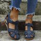 thumbnail image 1 of Moda Mujer Slide Hollow Out Sandalias cómodas Slope Heel Beach Casual Shoes Wmkox8yii  sa580, 1 of 9