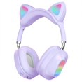 thumbnail image 2 of 5.0 Auricures 400mAh Compatible con TF 3 Modos de Reproducción Auricures Inalámbricos Estéreo sobre oreja para Púrpura shamjiam Auriculares bluetooth, 2 of 5