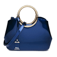 thumbnail image 1 of Bolso De Charol Brillante Belug, Azul marino, 1 of 5