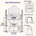 thumbnail image 6 of KEKOY Toilet Seat Riser for Seniors, Raised Toilet Seat with Handles, FSA HSA Eligible 400lb Elevated Toilet Risers, Tool-Free Assembly with Adjustable Height & Width, 6 of 10