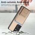 thumbnail image 2 of Allytech Card Holder Back Cover Case for Samsung Galaxy S20 Ultra, PU Leather TPU Hybrid Kickstand Anti-Scratch Shockproof Slim Vintage Phone Case for Galaxy S20 Ultra, Khaki, 2 of 8
