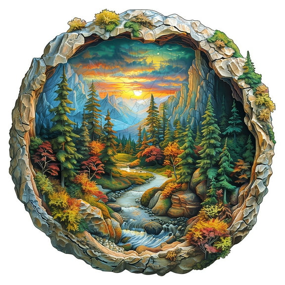 Stunning 3D Horse Wooden Puzzle for Adults | 3D Visual Illusion & Unique Shaped Pieces | Handcrafted Creative Decor | Holiday Gifts, Home Decor & Family Games