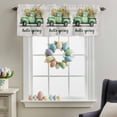 thumbnail image 3 of Valance Curtains for Kitchen Windows Hello Spring Green Truck Flower Rod Pocket Valance Watercolor Floral Art Short Window Curtain Topper for Bedroom Living Room Bathroom 54x18in,1&nbsp;Panel, 3 of 9