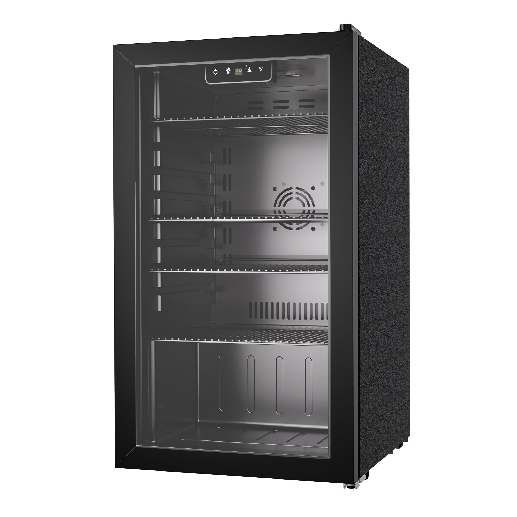 EUHOMY 3.2 Cu.ft Beverage Refrigerator: Your Ultimate 125 Can Cooler for Effortless Entertainment, Black