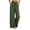 01# Army Green, variant on UKHCCC Casual Pants for Women with Pockets Drawstring Elastic Waist Split Hem Trousers Loose Fit Wide Leg Summer Travel Lounge Jogger S-2XL