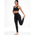 thumbnail image 2 of Cadmus Butt Lifting No Front Seam Workout Leggings for Women Tummy Control High Waist Seamless Pilates, Casual, Gym, Running, 2 of 7