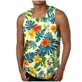 thumbnail image 2 of ALLLIST Hawaiian Mens Tank Tops Cotton Summer Pullover Comfy Undershirts for Men Size S-2XL, 2 of 5