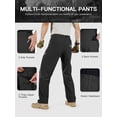 thumbnail image 4 of Pantalón de senderismo impermeable y de secado rápido para hombre FREE SOLDIER, negro, 4 of 7