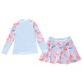 thumbnail image 3 of Toimothcn Girls Swimsuits Long Sleeve Cute Cartoon Fish Printed 2 Piece Swimming Set Quickly Dry Cover Up Swimwear Suitable For Beach Seaside, 3 of 3