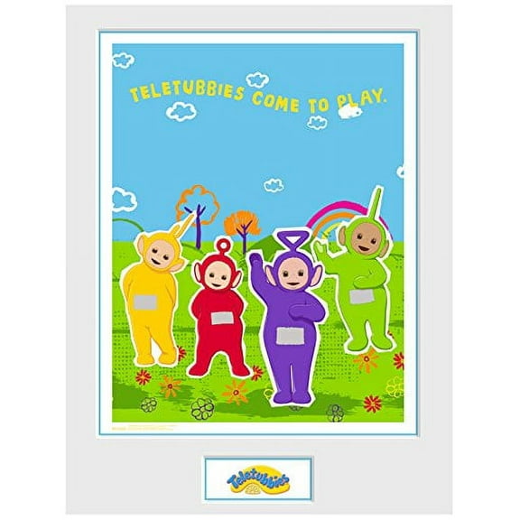 No Author GB eye Ltd, Teletubbies, Come To Play (White), Framed Poster 30x40cm, Wood, Various,