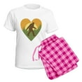 thumbnail image 5 of CafePress - Bigfoot Love Women's Light Pajamas - Women's Short Sleeve Print T-Shirt and Pants Light Cotton Pajama Set, 5 of 7