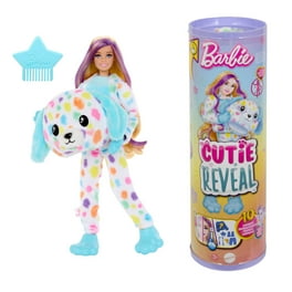 Barbie Cutie Reveal Fantasy Series Doll with Unicorn Plush Costume Mini Pet Accessories Hair Head Walmart