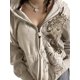 thumbnail image 5 of TRKIYQC Sudadera con Capucha para Mujer, Sudadera Vintage con Cierre de Cremallera y Estampado Gráfico de Manga Larga con Bolsillos TRKIYQC moda, 5 of 9