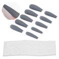 thumbnail image 1 of Long Glossy Coffin prosthetic Nails Manicure Tips, 1 of 7