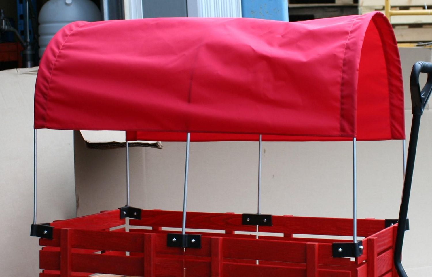 Millside full red canopy for 20 " x 38" wagons