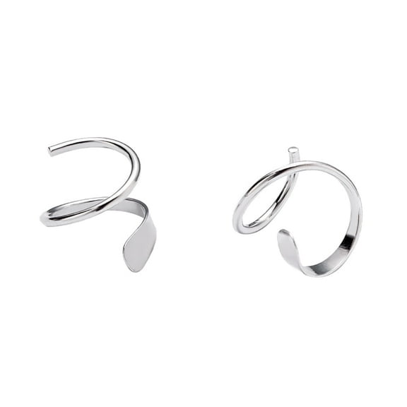 Fashion Minimalist Ear Cuff Climber Hoop Earrings Sterling Silver for Women
