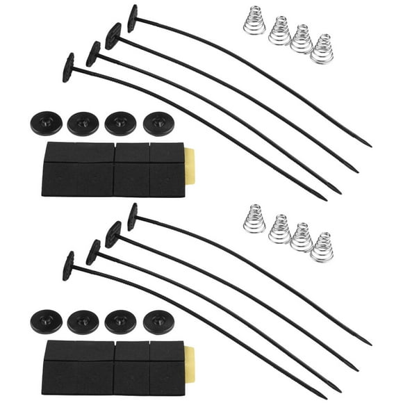 MasteelfCA 2 Set Car Fan Refitting Parts Universal Electric Cooling Radiators Accessory Auto Modification Fan Mounting Kit Car Fan Accessory for Car (Black)