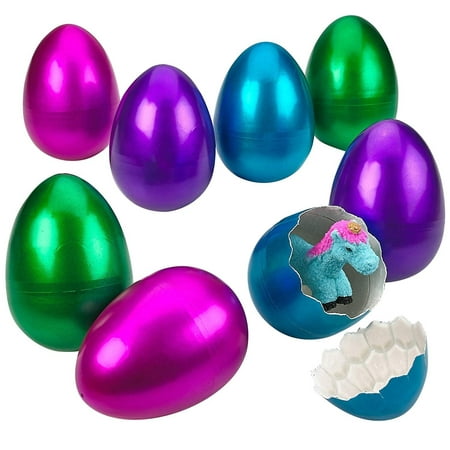 Kicko 4.25 Inches Jumbo Growing Unicorn Egg – 8 pieces – 4 pack - Party Needs – Party favors – Gift Ideas – Children Toys – Easter Eggs (Assortments may