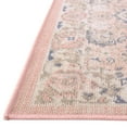 thumbnail image 6 of Unique Loom Whitney Collection Area Rug - Bordeaux (7' 10" Square Powder Pink/Blue), 6 of 7