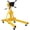 B, variant on 1500lbs Folding Engine Stand, Geared Rotating Head, 360 Degree Adjustable Mounting Head, Yellow