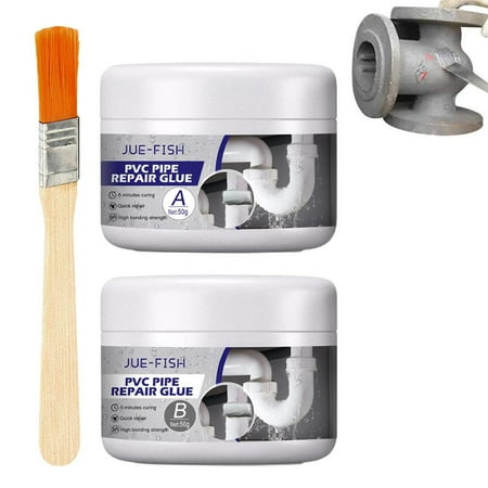 

Julam Pipe Adhesive Glue AB Living Room Casting Repair Glue for Metal PVC Kitchen Metal Welding Filler Casting Repair Glue for Pipes Faucets trusted