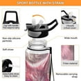 thumbnail image 4 of BZSMCE Sport Bottle Pink Fox with Glowing Eyes Outdoor sports Water Bottle Size: 10.4x3in, 4 of 7