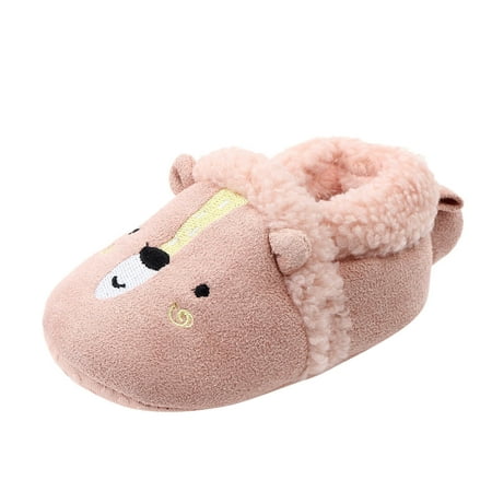 

Toddler Baby Socks Shoes Baby Toddler Boys Girls Winter Cute Thick Warm Soft Sole Rubber Shoes