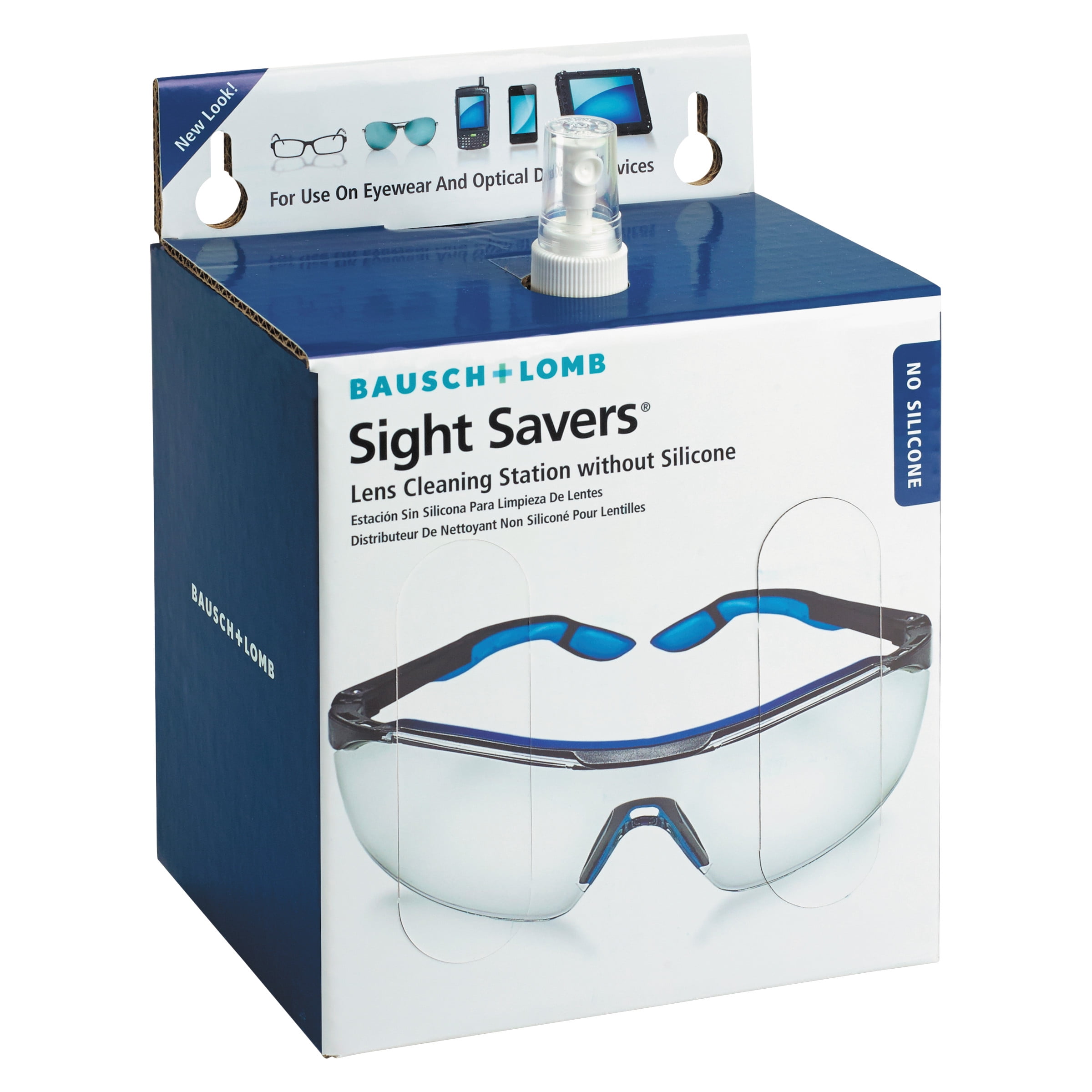 Bausch & Lomb Sight Savers NonSilicone Lens Cleaning Station, 16oz