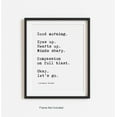 Lin Manuel Miranda Good Morning Art Poster, Positive Inspirational