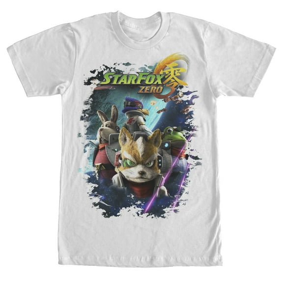 Men's Nintendo Star Fox Zero Cockpit Crew  Graphic Tee White X Large
