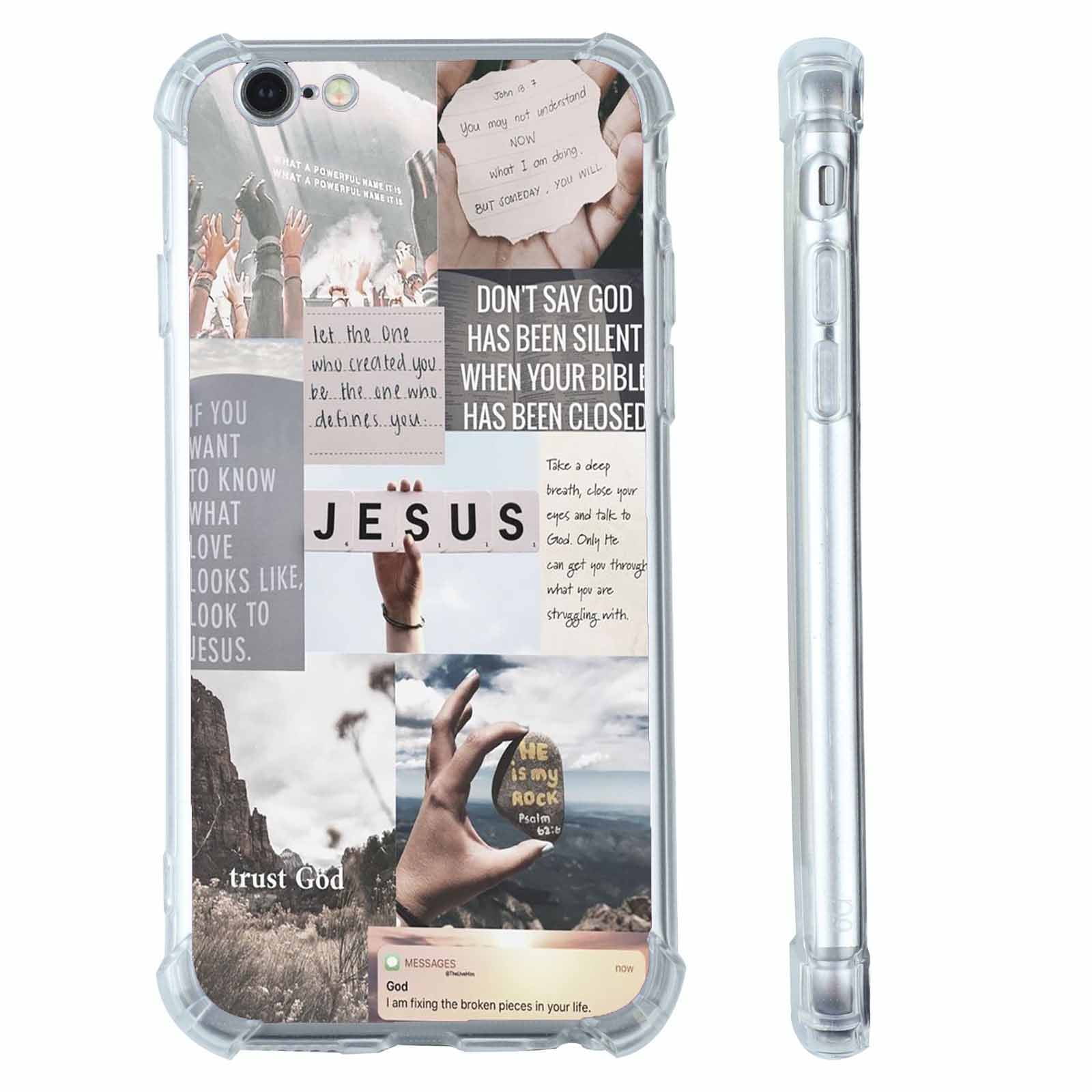  iPhone 7 Plus/8 Plus Hooked On Jesus Bible Verse Fishing  Religious Christian God Case : Cell Phones & Accessories