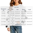 thumbnail image 5 of FRSASU Girls Bow Decorative Long Sleeve Crew‑Neck Fleece Pullover Sweatshirt Drop Shoulder Casual Tops White, 5 of 5