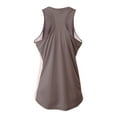thumbnail image 2 of A4 Womens 100% Polyester Interlock Fabric Athletic Performance The Pacer Tank Top, GRAPHITE/WHITE, Medium, NW2009, 2 of 2