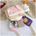 thumbnail image 6 of MMYGU Kawaii Cat Ear Small Shoulder Bag Tote Mini Bag Crossbody Bag Bear Pendant Girl Teen Cute Kitty Casual Handbag Purse, 6 of 6