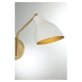 thumbnail image 6 of Trade Winds Layla 2-Light Wall Sconce in White with Natural Brass, 6 of 6