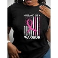 thumbnail image 1 of Sensibilisation au Cancer du Sein T-Shirt Graphique Drapeau Américain pour Femmes - T-Shirt à Manches Courtes Col Rond Décontracté, Haut d'Été Confortable, 1 of 8