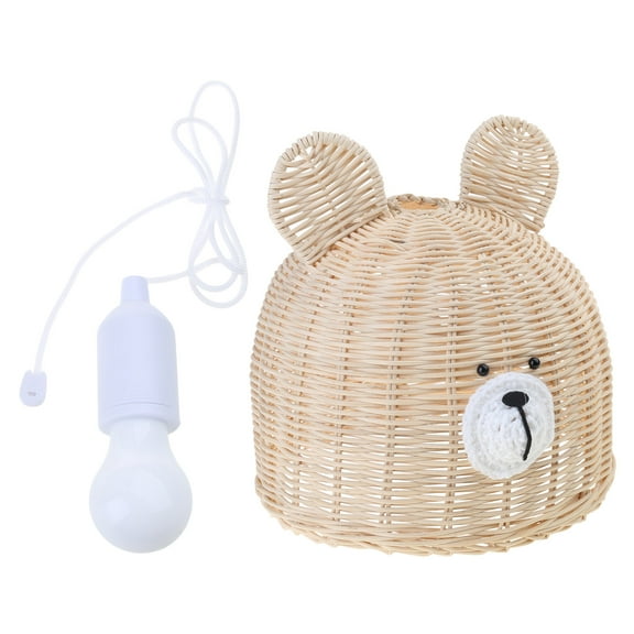 Acahhotxx Newborn Photography Props Lovely Bear for Head Rattan Chandelier Light Shade
