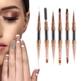 thumbnail image 4 of Unique Bargains 1 Set Rhinestones Handle Nail Art Brushes Kit for Nail Design Black Gold Tone, 4 of 6