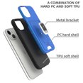 thumbnail image 5 of CoverON For Apple iPhone 13 Mini Case, KickStand Ring Credit Card slot Rugged Phone Cover Magnetic holder, Blue, 5 of 10