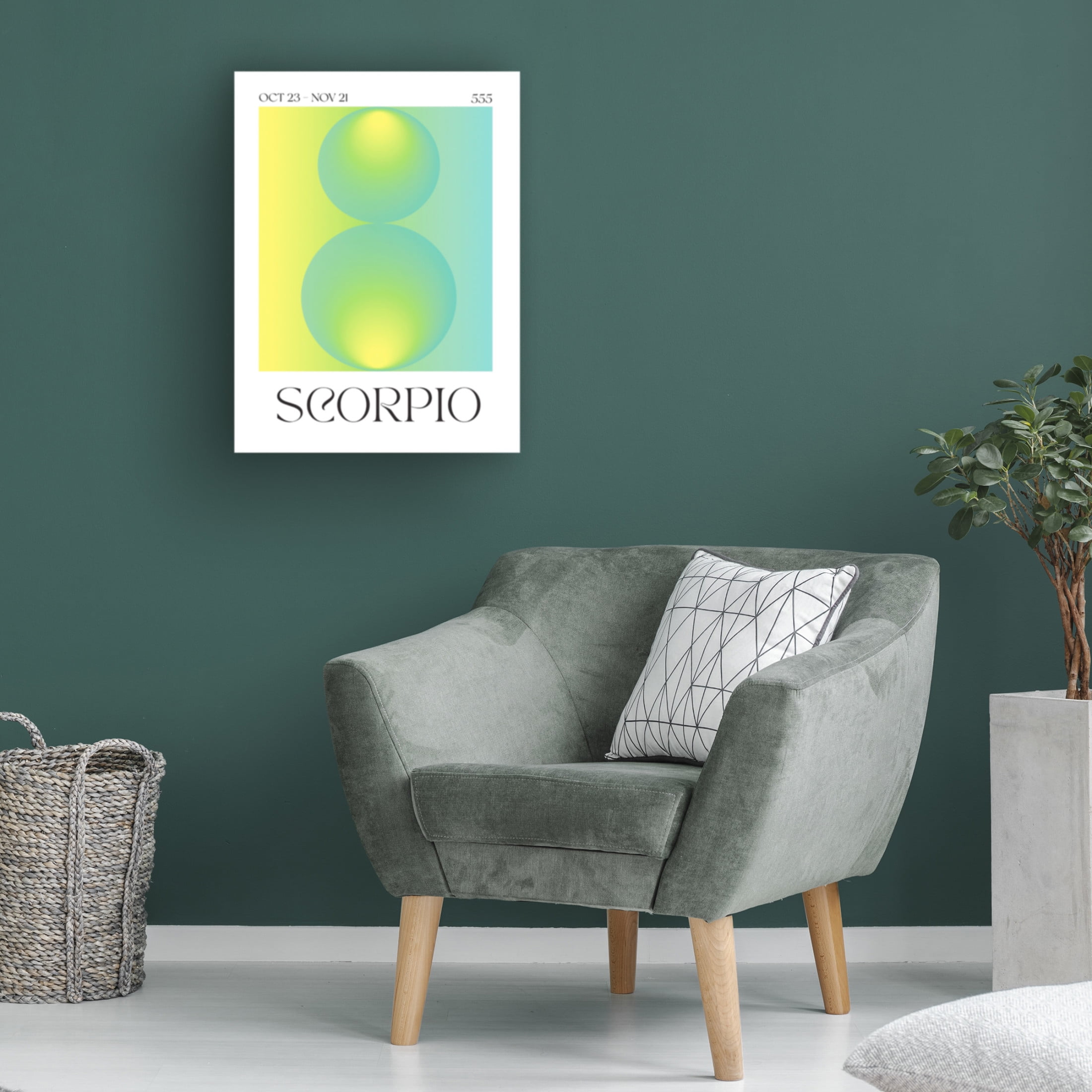 Trademark Fine Art Valeria Castillo Scorpio Canvas Wall Art
