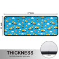 thumbnail image 5 of Excavator and Crane Blue Pattern Anti Fatigue Kitchen Rugs Set Of 2, Non Slip Washable Decorative Floor Mats for Sink Laundry and Home Use, 17"x47", 5 of 5