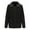 Black, variant on Men's Solid Color Fleece Lined Work Jacket with Zipper and Button Pockets - Casual Coat for Winter Activities, Christmas Holidays, and Outdoor Jobs, Perfect for Cold Weather,Black,L