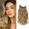 thumbnail image 2 of Extensiones de pelo sintético con línea de cabello natural, tipo «full cap» instantáneo, 2 of 5