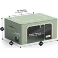 thumbnail image 2 of Sorbus Storage Bin with Metal Frame, Stackable & Foldable with Clear Window & Handles, Organization for Closets, 2 of 5