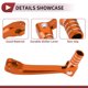 thumbnail image 3 of Palanca de cambio de motocicleta plegable Unique Bargains para Honda CRF150F 2003-2017, aleación de aluminio, palanca de cambio naranja, cabeza naranja con anillo tono plateado, 3 of 6