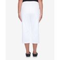 thumbnail image 5 of Alfred Dunner Womens Petite Twill Buttoned Hem Capri Pant, 5 of 6