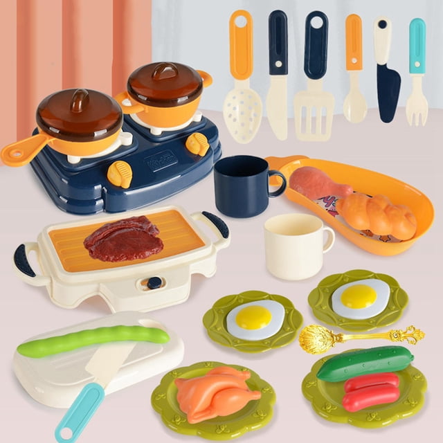 31 Piezas de Cocina, Juego de Comida, Juguete, Juego de Simulación para Niños, Utensilios Divertidos, Duradero Macarena Juego de simulación
